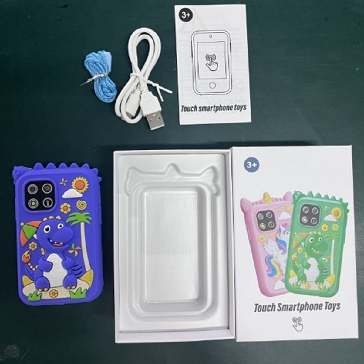 AGUGU STORE - Celular Telefono De Juguete Infantil Camara Dual + Sd 32 Gb