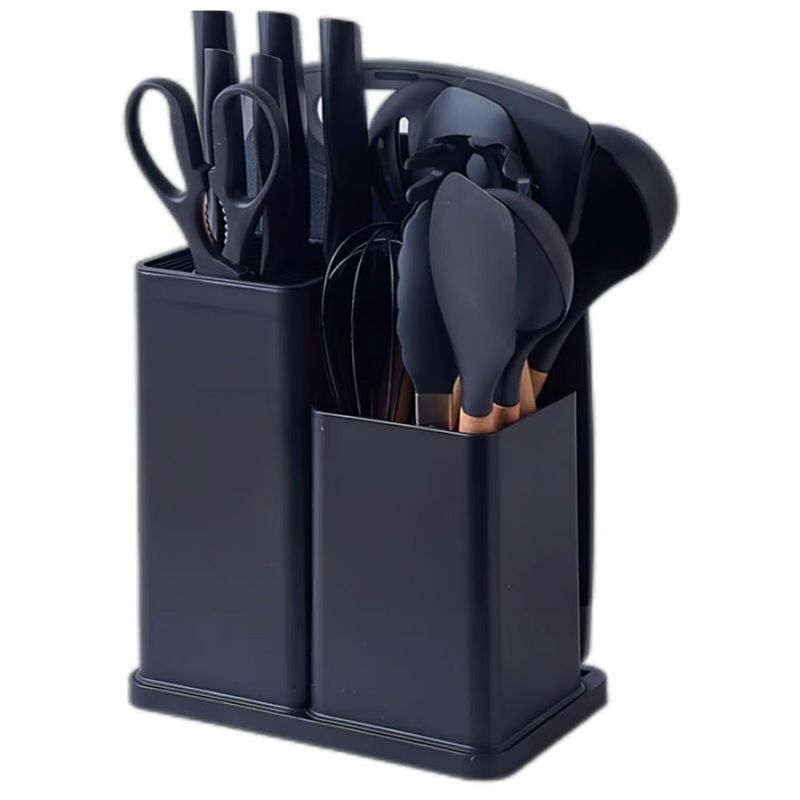 GENERAL - Set De 19 Utensilios Cocina En Silicona Y Juegos De Cuchillos