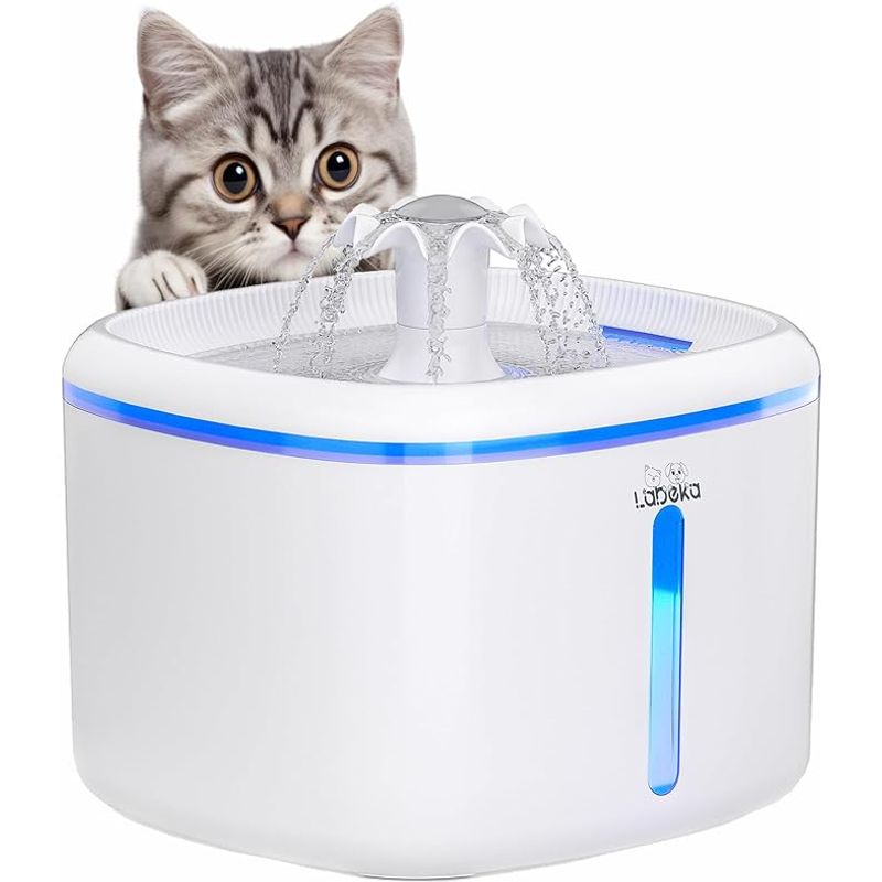 GENERICO - Fuente de Agua para Gatos 2.5 litros Luz Led Xena