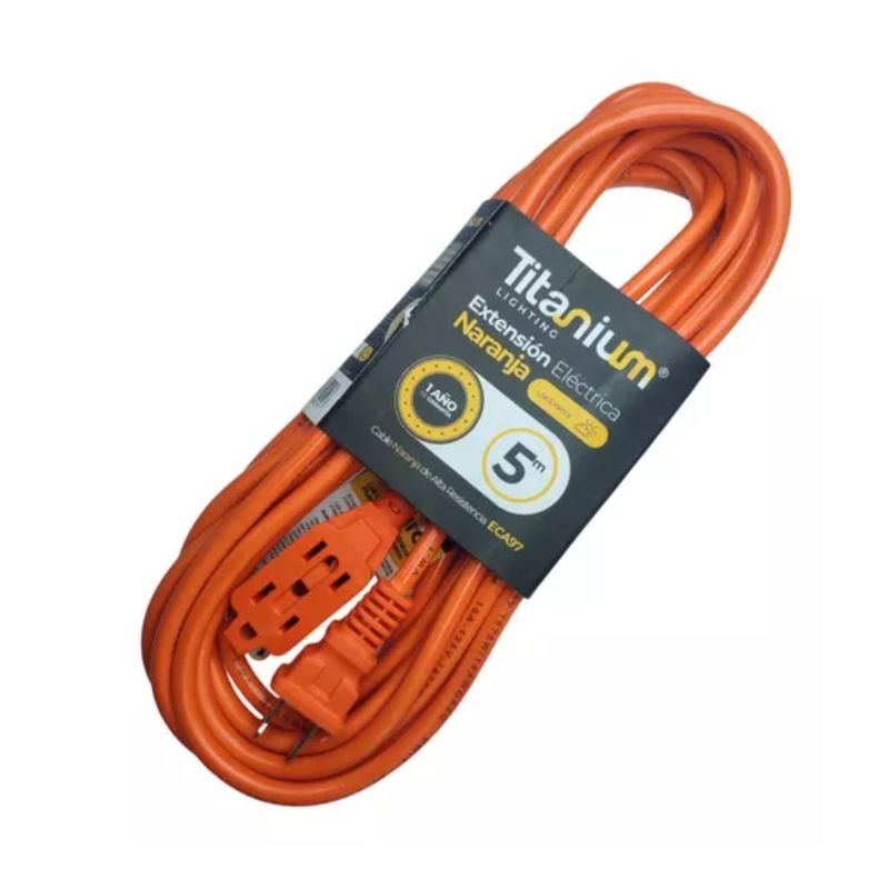 GENERICO - Extensión Naranja Eléctrica 5 Metros