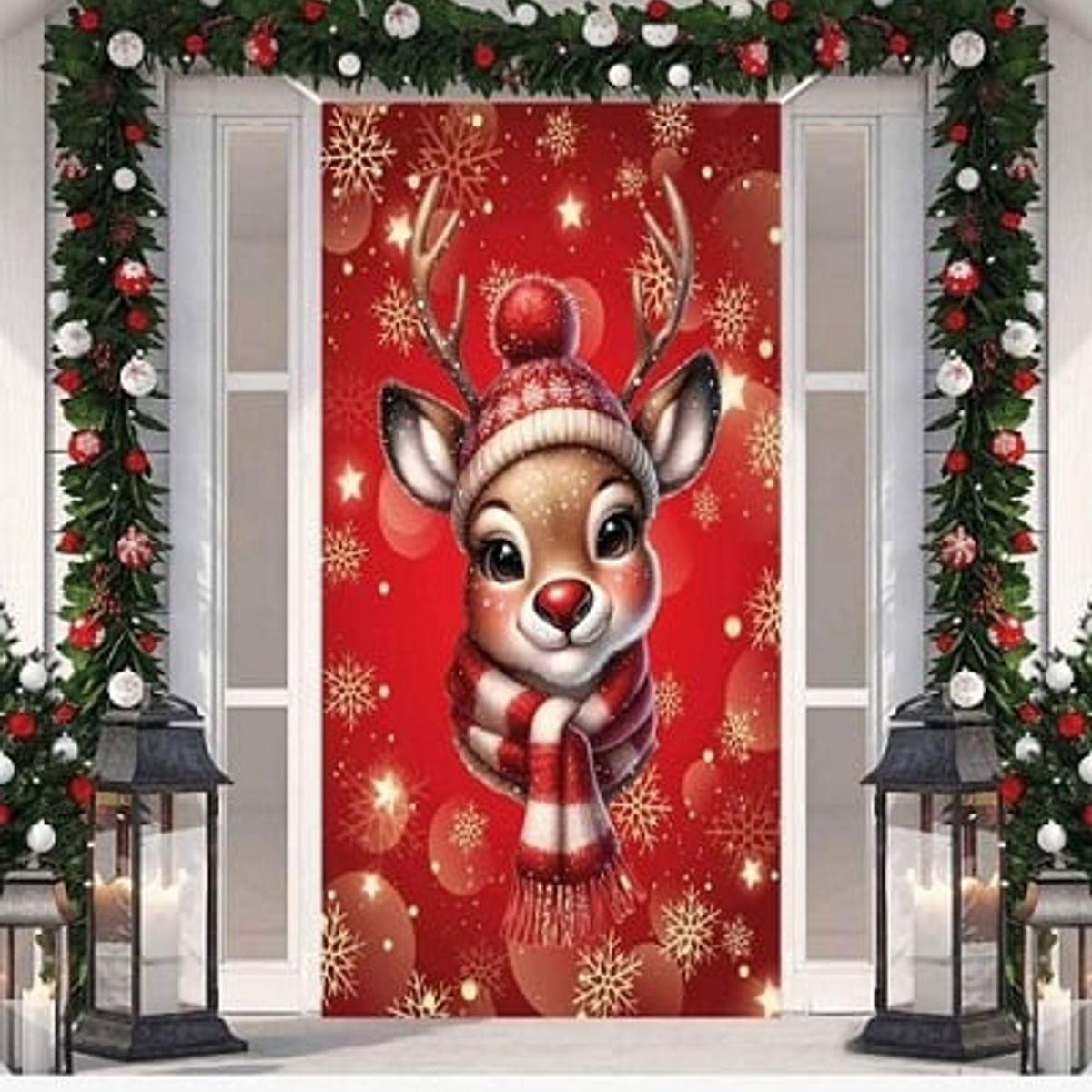 GENERICO - FORRO DE PUERTA DECORACION DE NAVIDAD