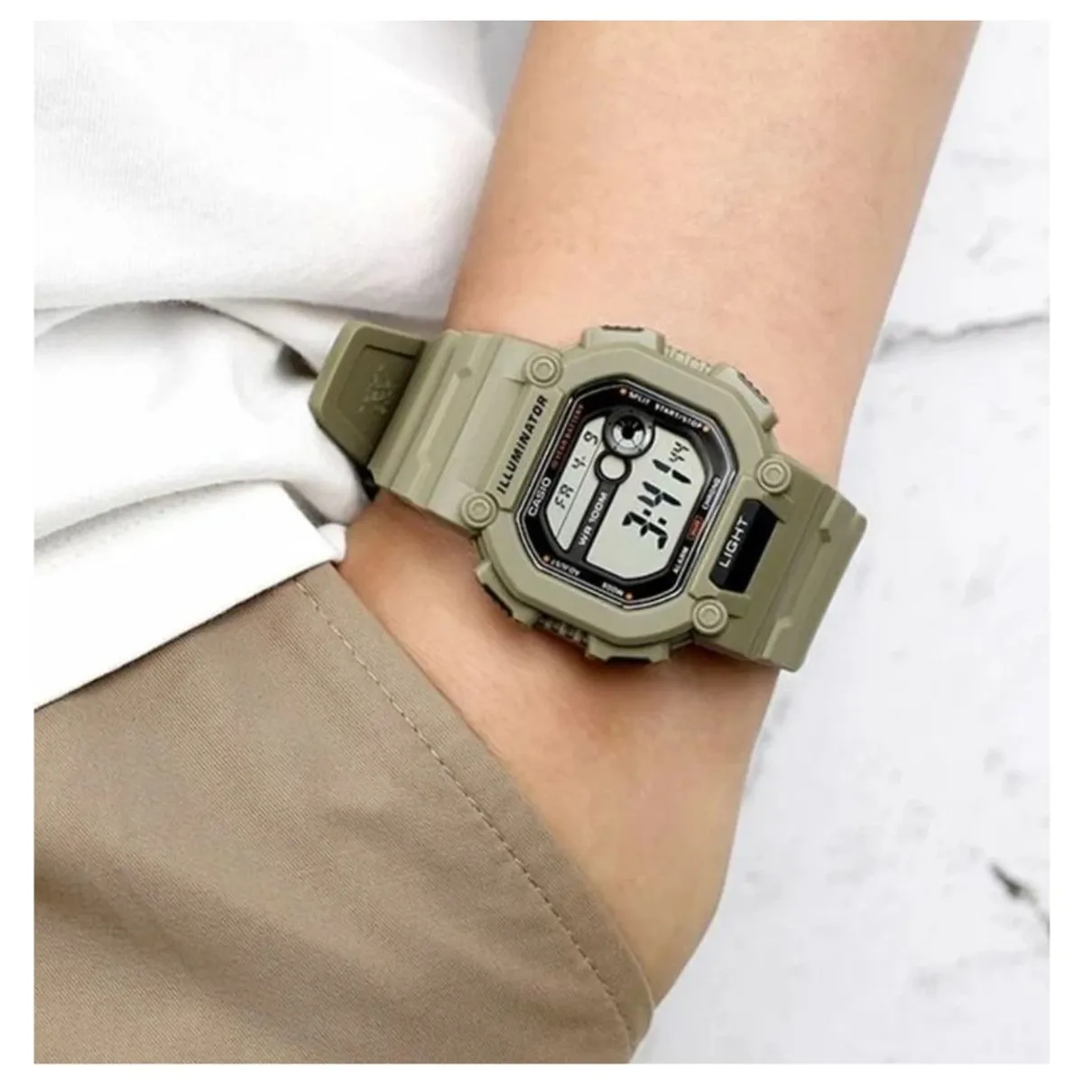 CASIO - Reloj Casio Modelo W-737HX-5A Diseño Deportivo