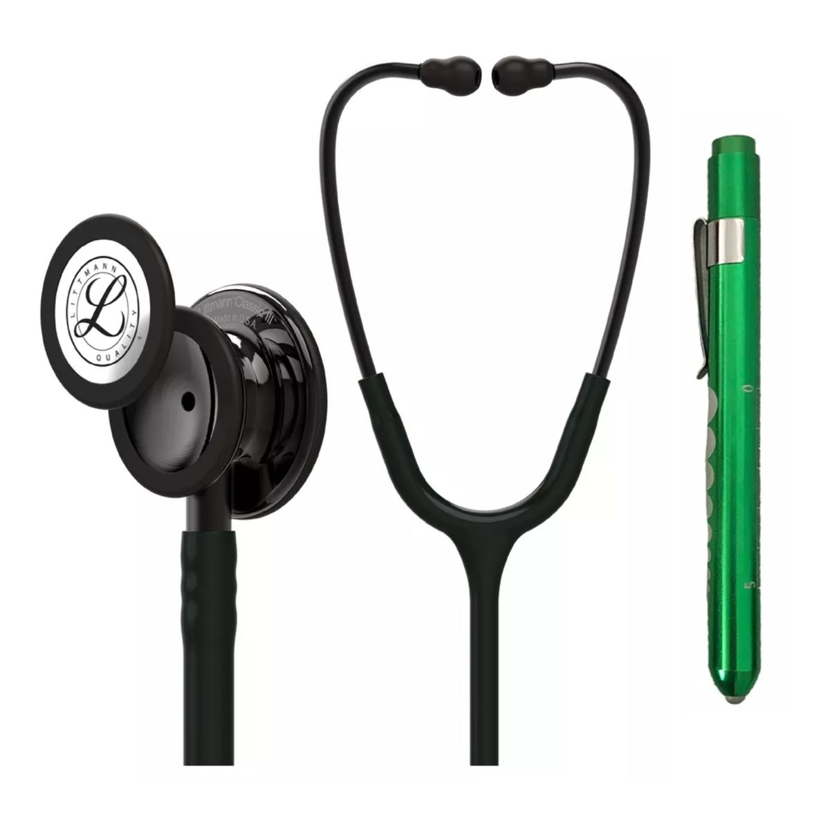 LITTMANN - Fonendoscopio Littmann Classic 3 Back Smoke ref. 5811 + Linterna