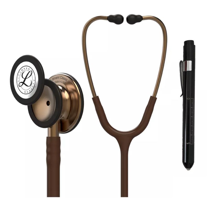 LITTMANN - Fonendoscopio Littmann Classic 3 Chocolate ref. 5809 + Linterna