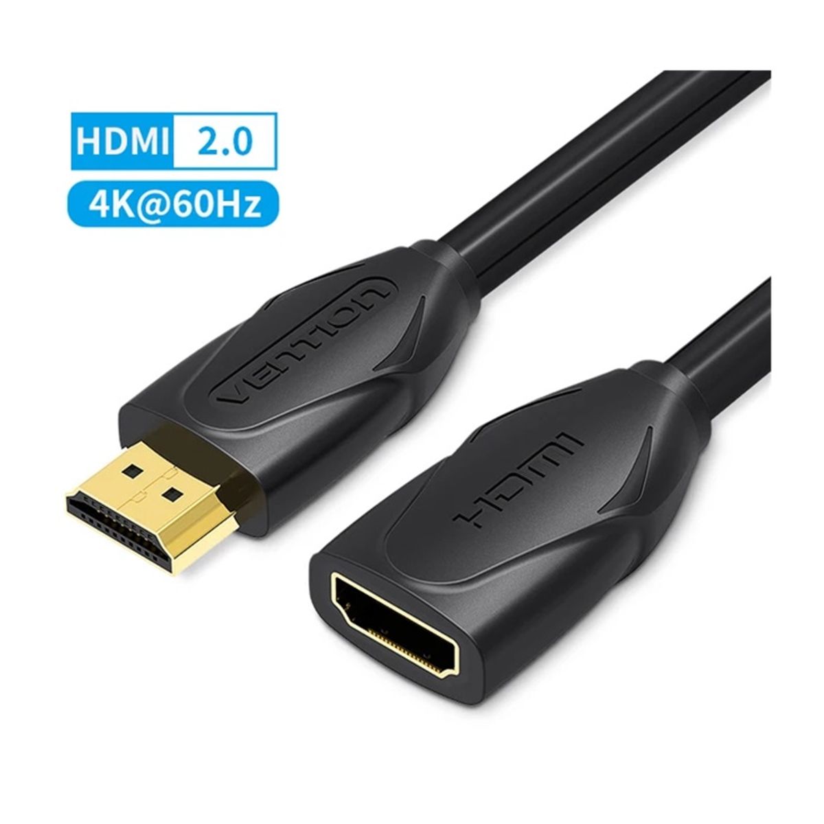 GENERICO - Cable De Extension Vention Hdmi De 2m Macho A Hembra 4k60hz