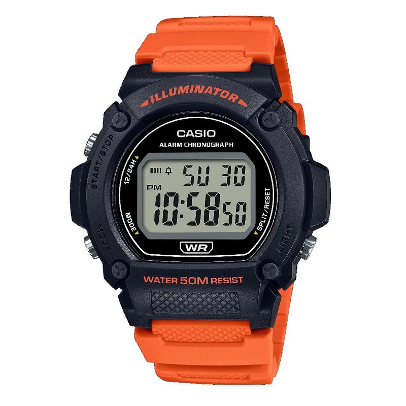 CASIO - Reloj Casio Modelo W-219H-4A Diseño Deportivo