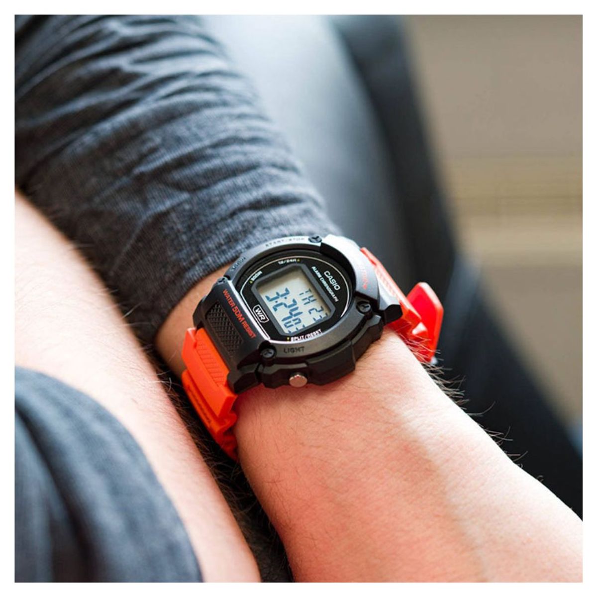 CASIO - Reloj Casio Modelo W-219H-4A Diseño Deportivo