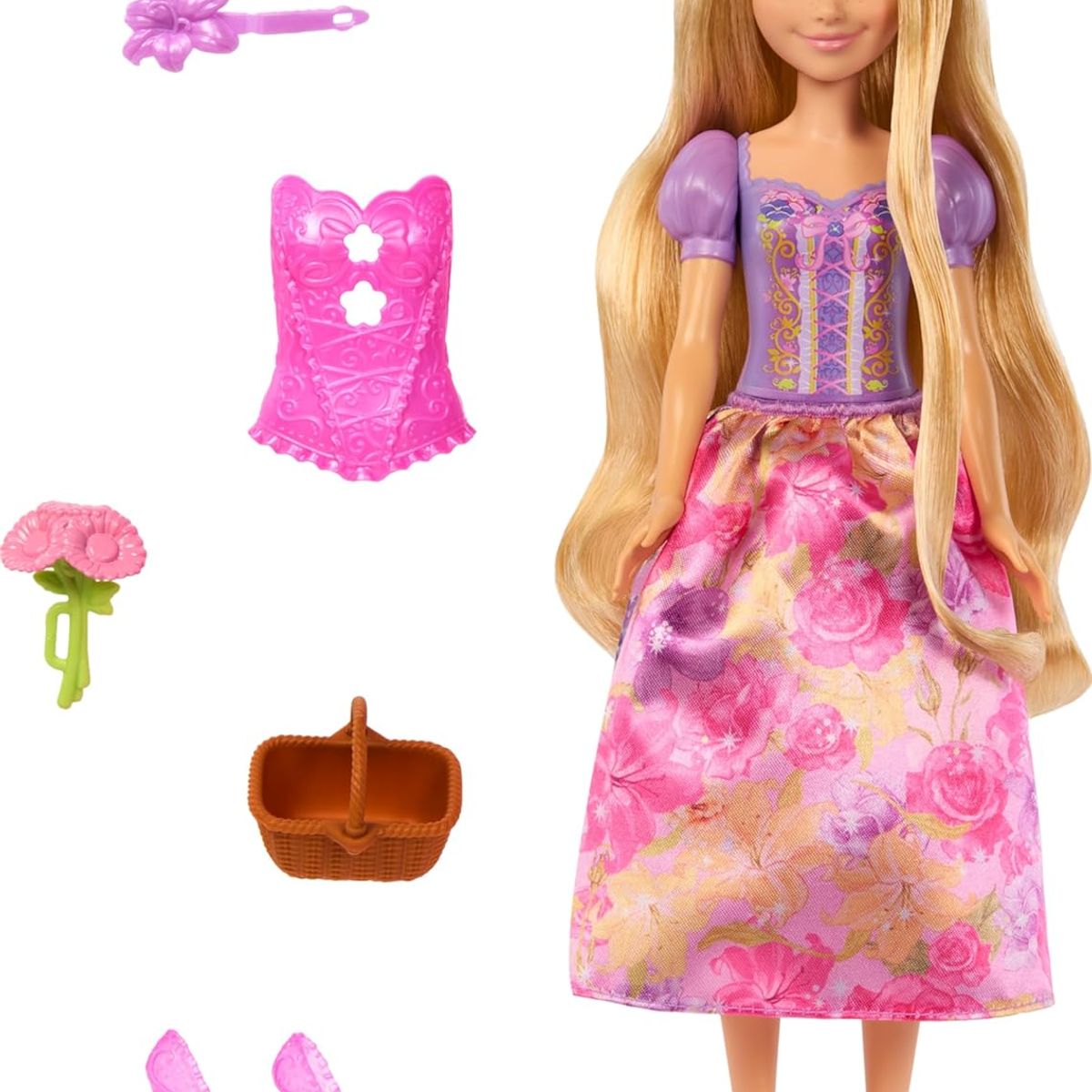 DISNEY - Muñeca Disney Spin Reveal Princesas Rapunzel