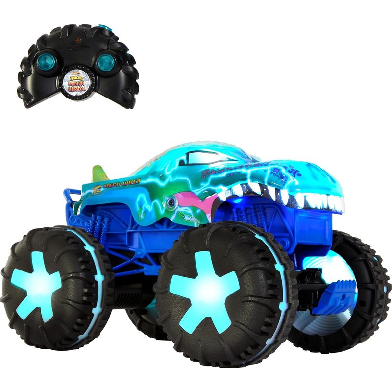 HOT WHEELS - Hot Wheels Camión Monster Truck A Control Remoto Mega-Wrex