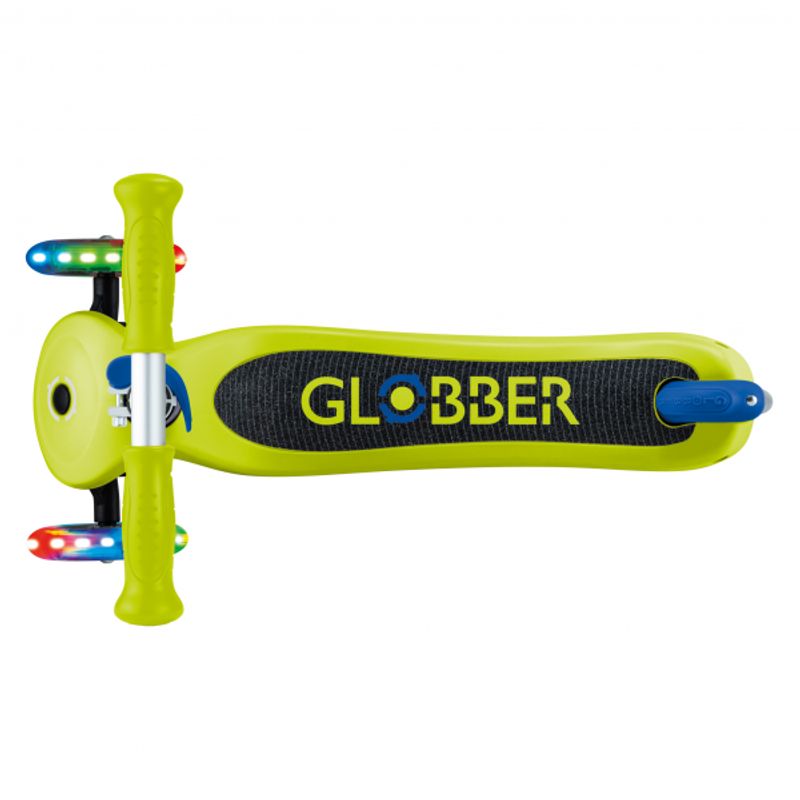 GLOBBER - PATINETA PRIMO NO PLEGABLE VERDEAZUL - LLANTAS LUCES LED