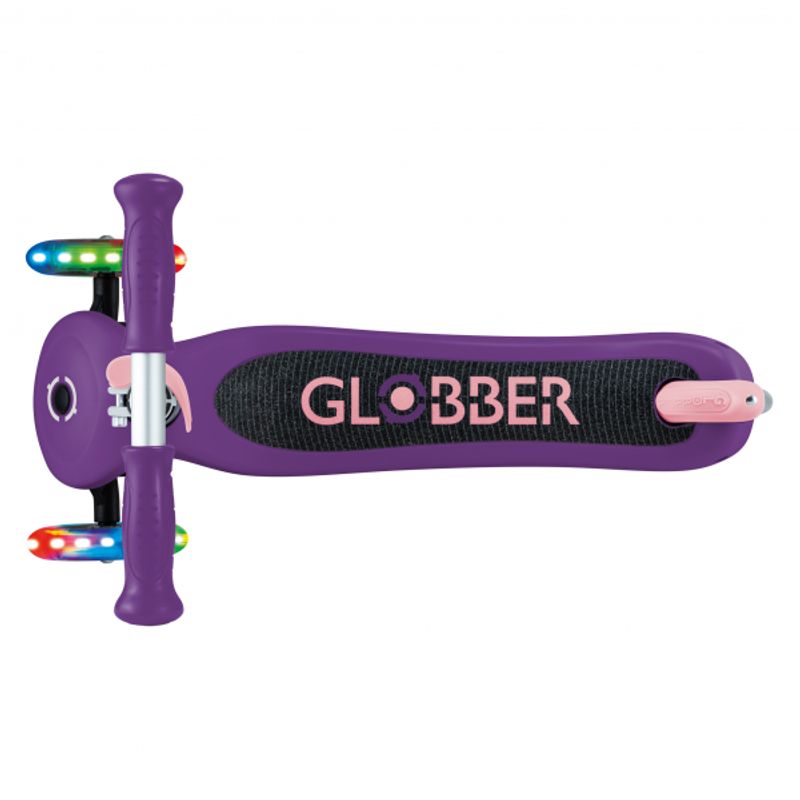 GLOBBER - PATINETA PRIMO NO PLEGABLE MORADAROSADA - LLANTAS LUCES LED