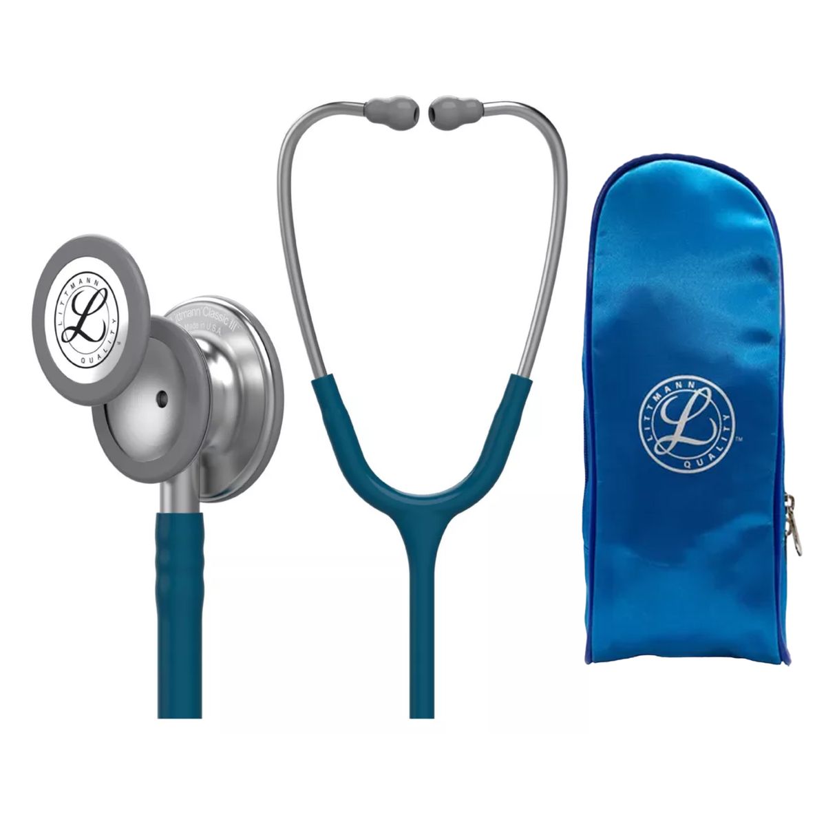 LITTMANN - Fonendoscopio Littmann Classic 3 Caribbean Blue 5623 + Estuche Lona