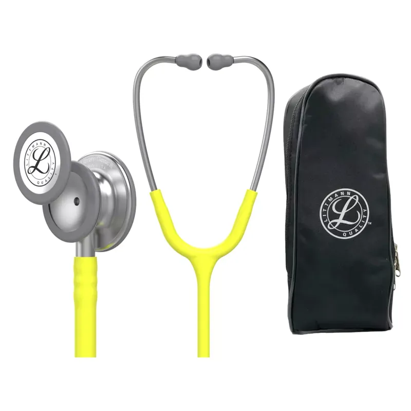LITTMANN - Fonendoscopio Littmann Classic 3 Lemon Lime 5839 + Estuche de Lona