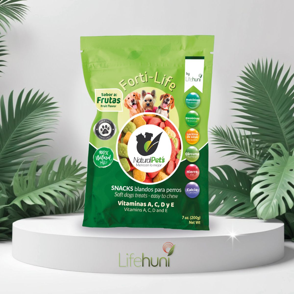LIFEHUNI - FORTI- LIFE Snack Blando para Mascotas 200 Gramos
