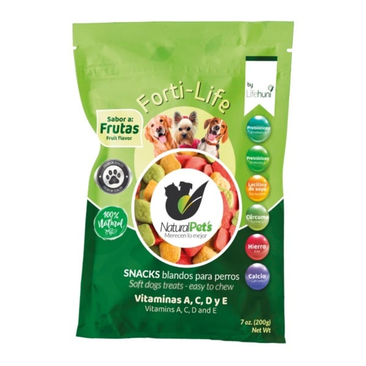 LIFEHUNI - FORTI- LIFE Snack Blando para Mascotas 200 Gramos