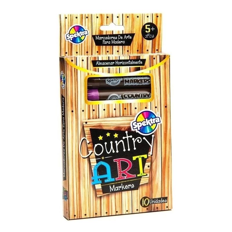 SPEKTRA - Set Marcadores Para Pintar Madera Spektra Para Niños Adultos