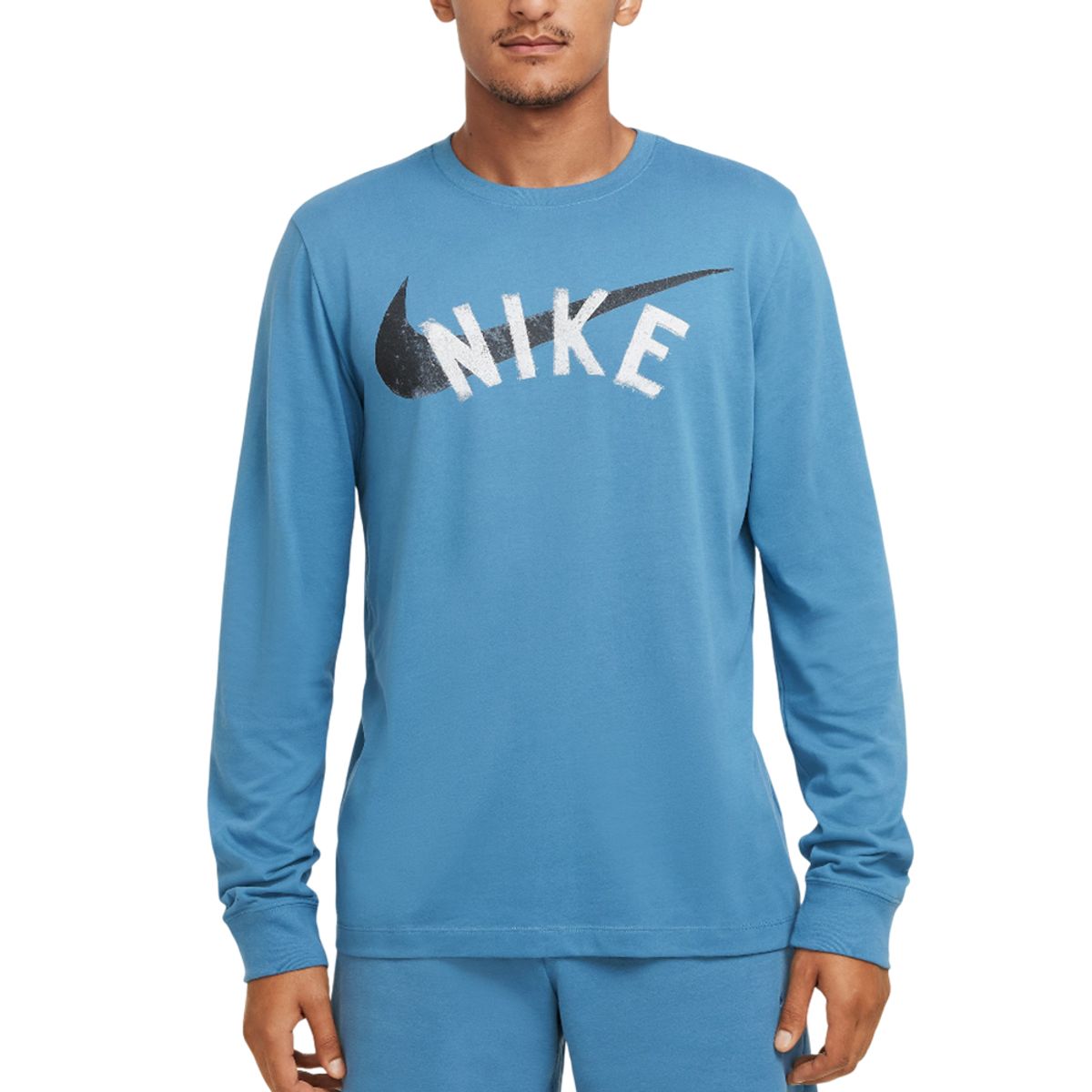 NIKE - Sueter Nike Dri-fit Tee Ls Swoosh-Azul