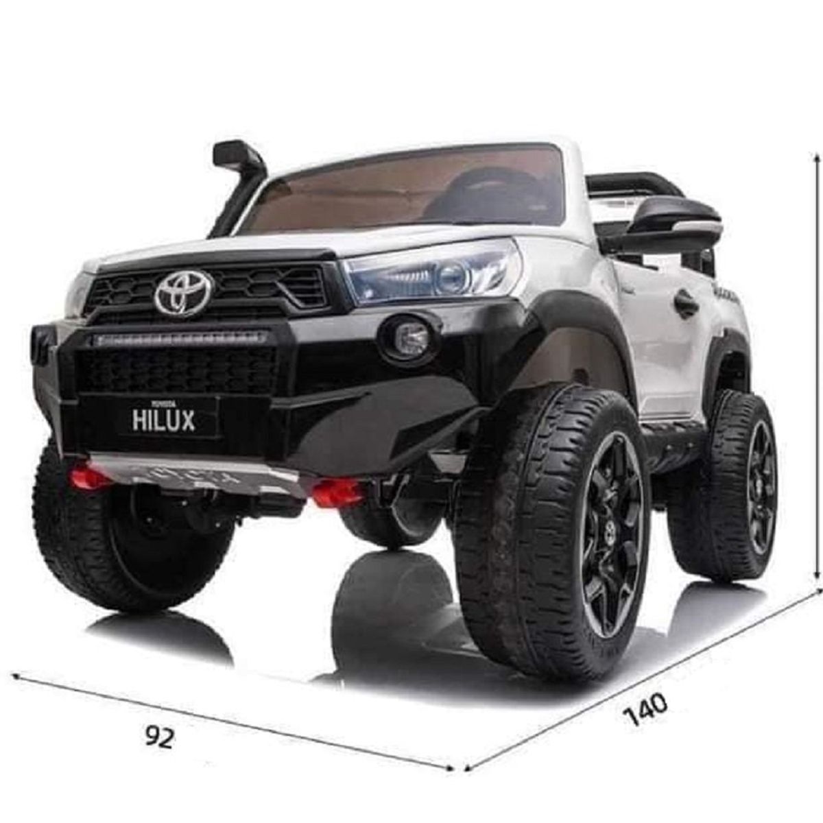 GENERICO - Carro Infantil Batería Eléctrico Campero Toyota Hilux 1-9 A