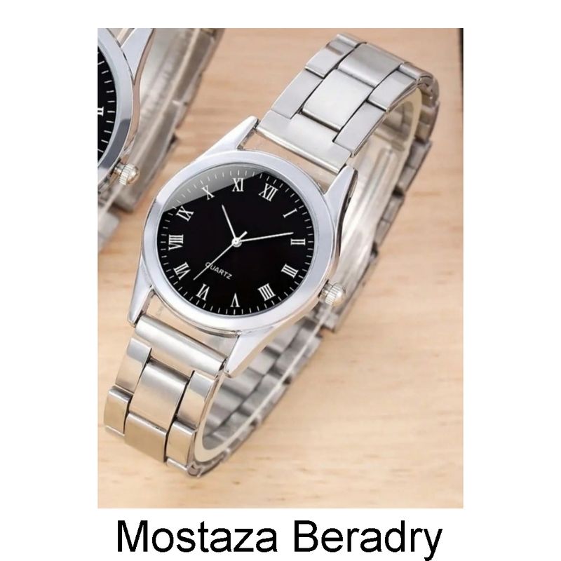 GENERICO - LINDO RELOJ DE CUARZO  PARA MUJER ELEGANTE FONDO NEGRO