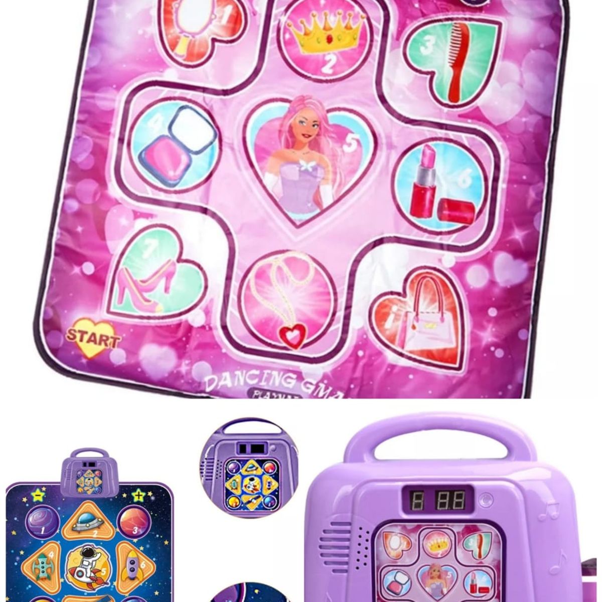 INFANTILES CAJUROMIX - Tapete de Baile Musical rosa