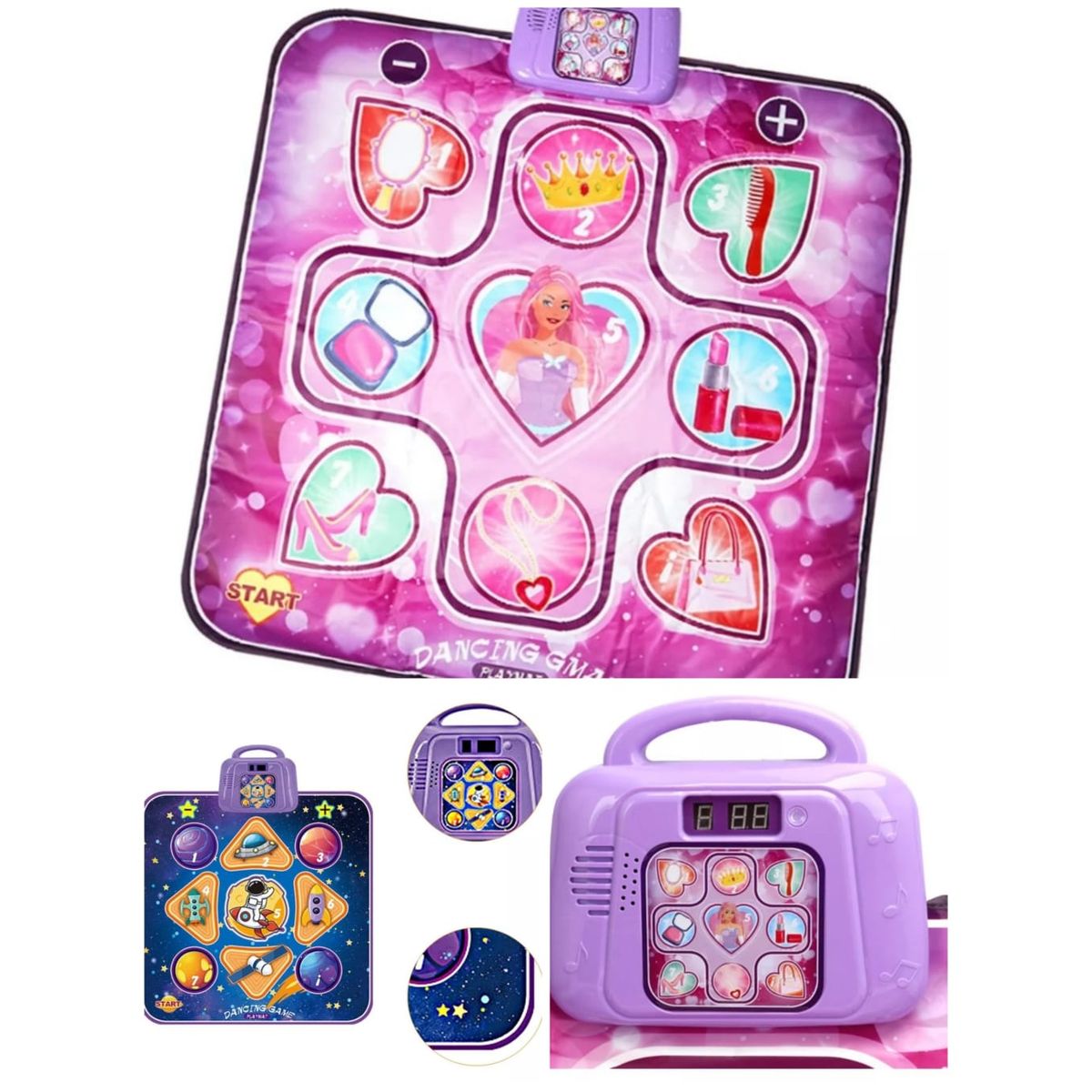 INFANTILES CAJUROMIX - Tapete de Baile Musical rosa