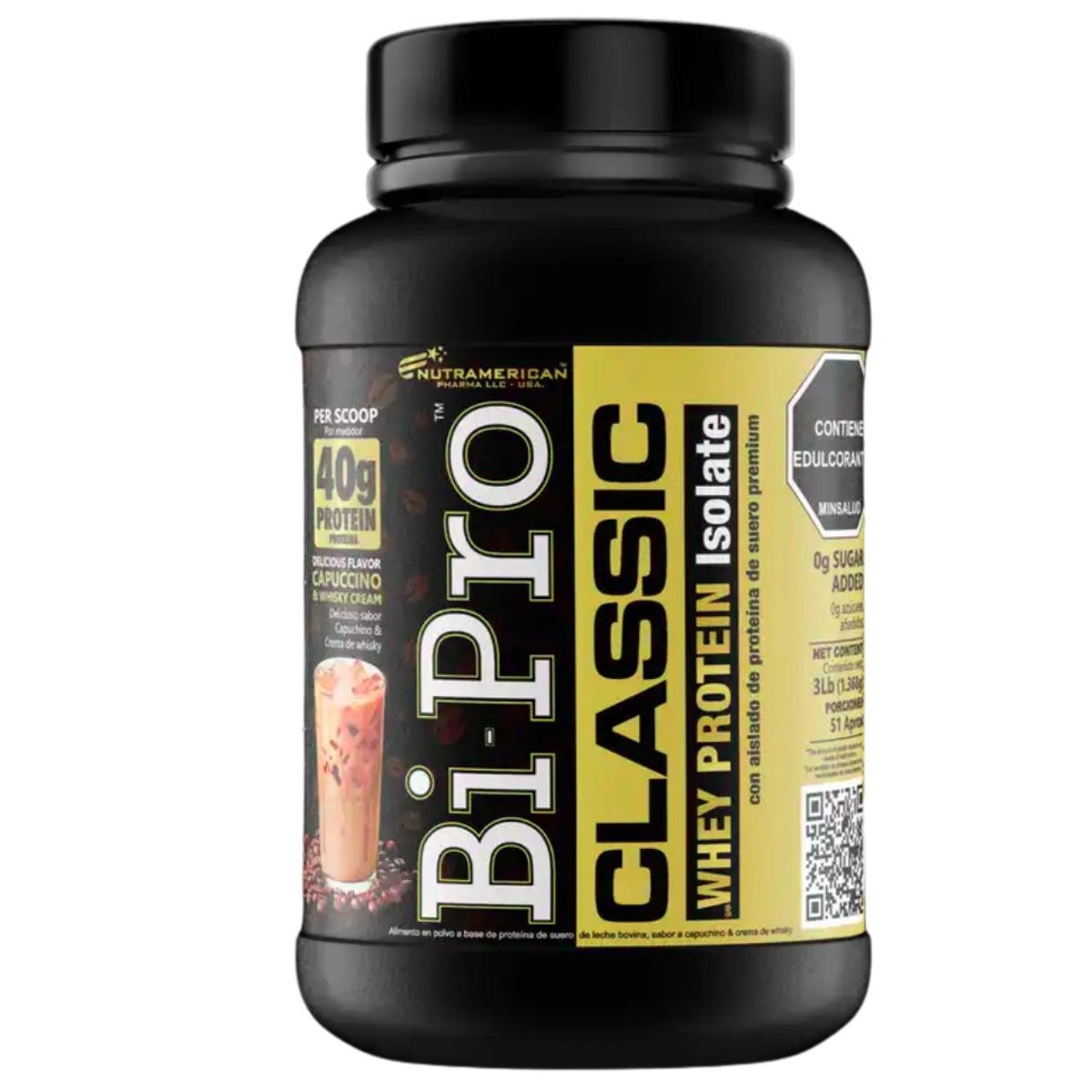 MEGAPLEX - Bipro Classic 3 Libras Proteina Limpia -  Capuccino con Crema de Whisky