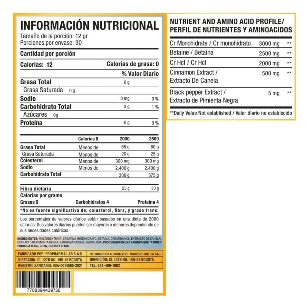 GENERICO - Cr2 Creatine 60 Servicios Strawberry