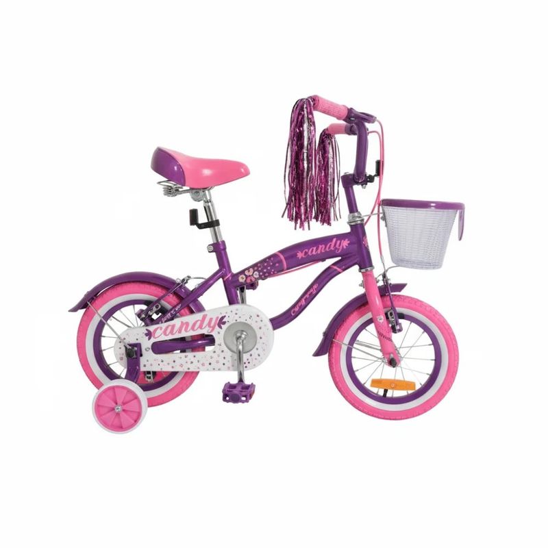 GW - Bicicleta para niña Gw Candy Rin 12 Color Morado Lavanda