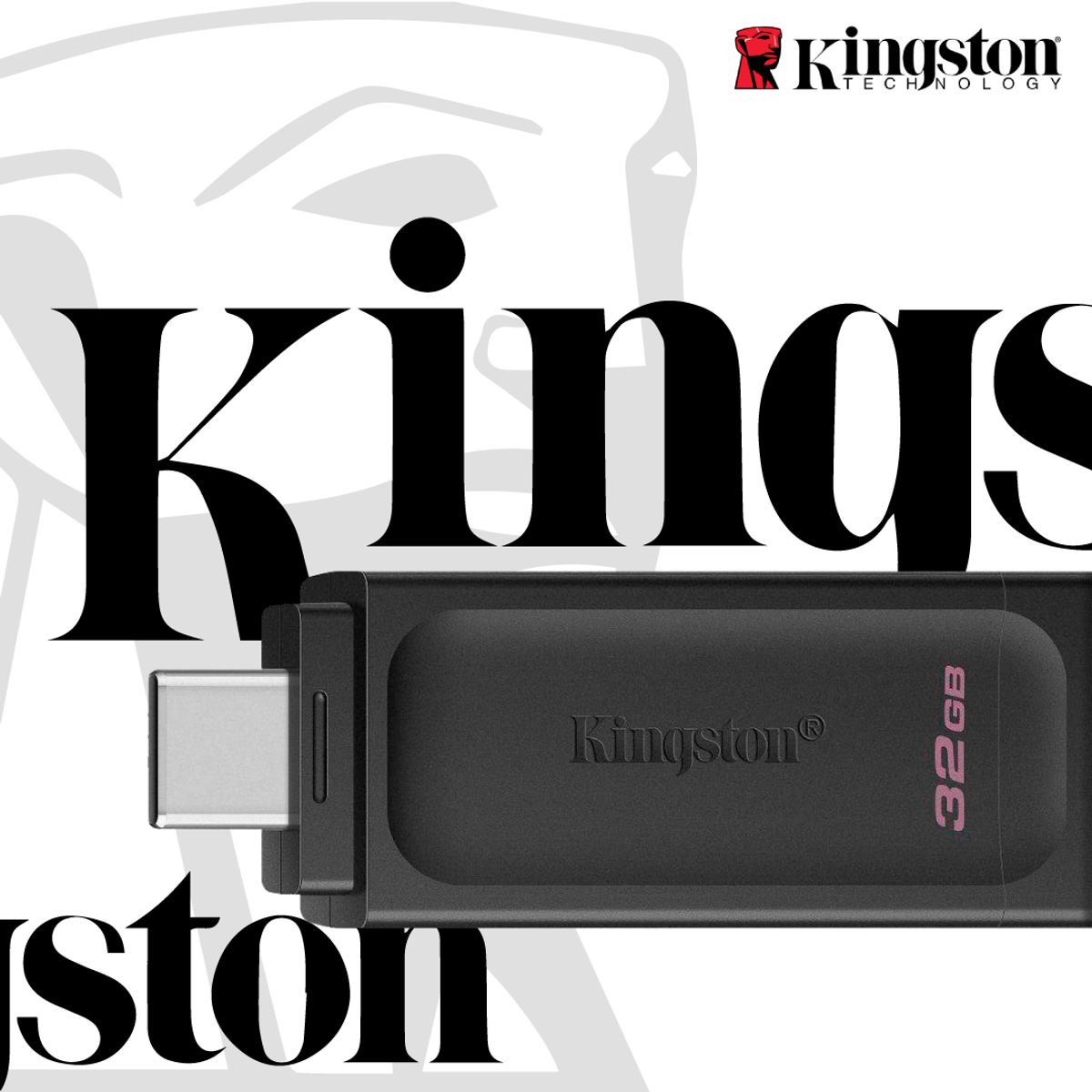 KINGSTON - Memoria USB Tipo C DataTraveler 70 32GB