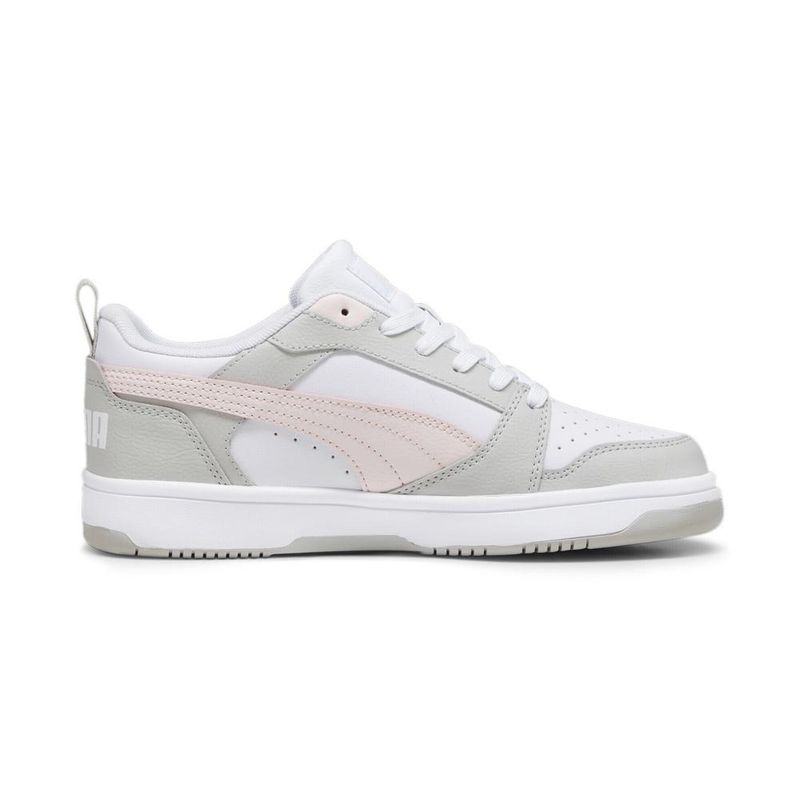 PUMA - Tenis Puma Rebound V6 Low Mujer-Blanco/Gris