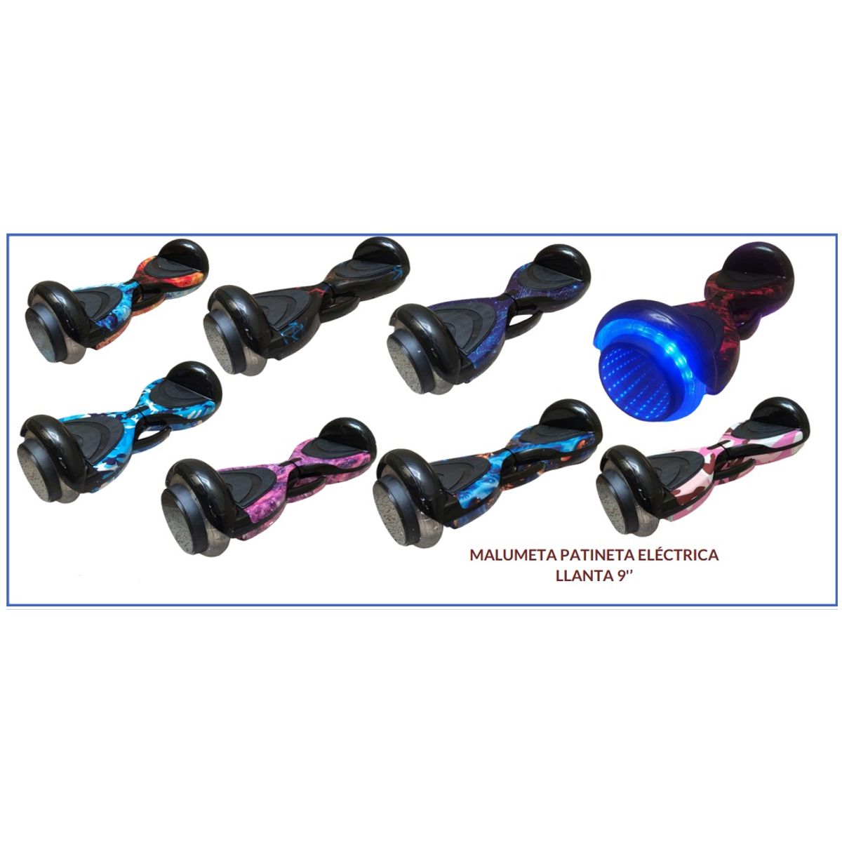 GENERICO - Malumeta Hoverboard 9 Pulgadas Bt