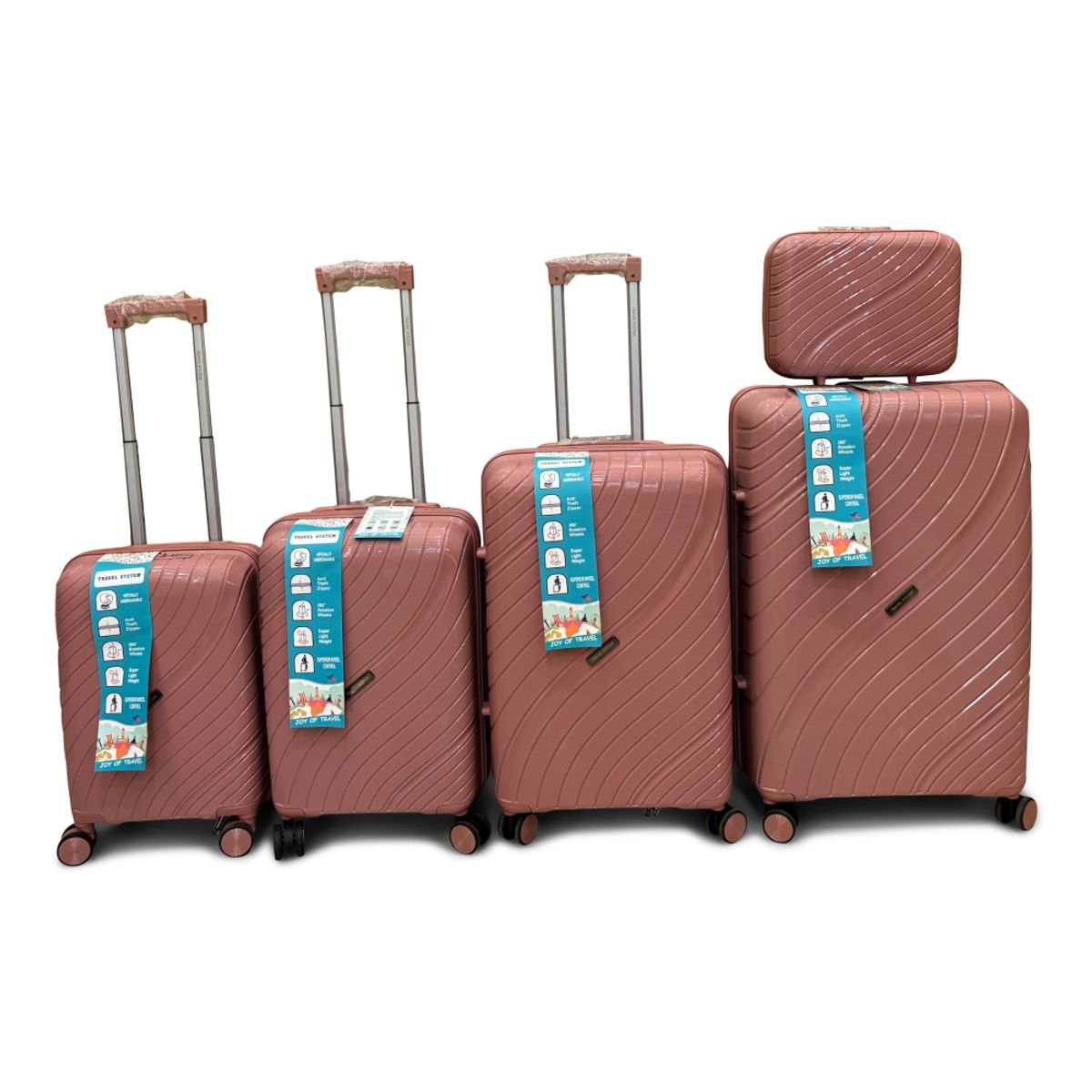 TRAVEL SYSTEM - Combo de Maletas de Viaje Travel System 5 Tamaños Seguro TSA