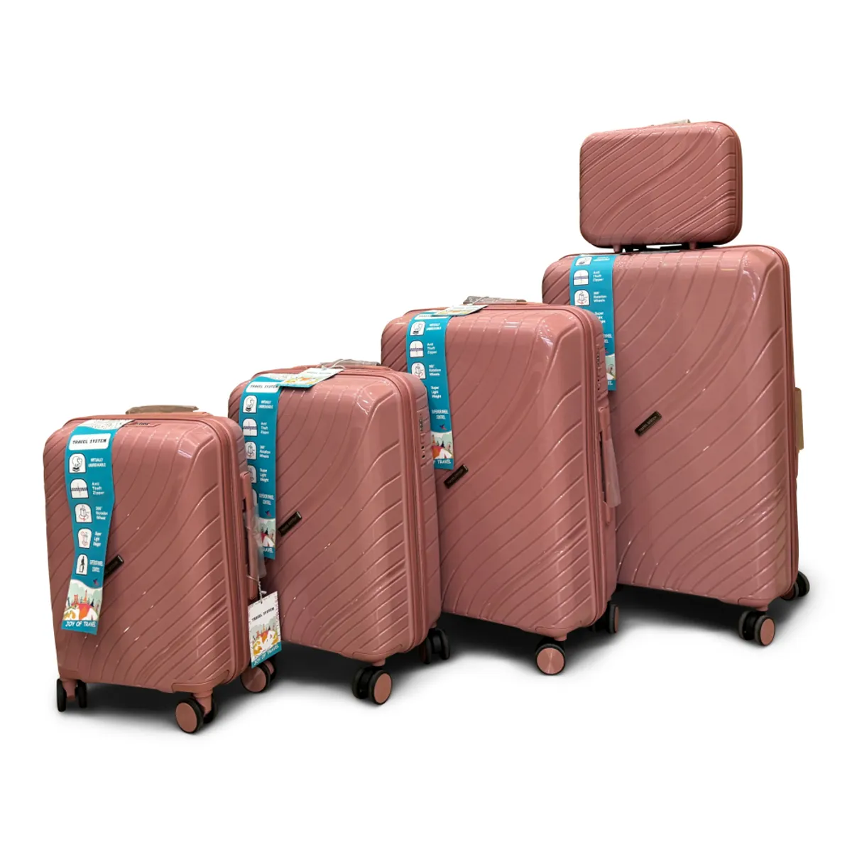 TRAVEL SYSTEM - Combo de Maletas de Viaje Travel System 5 Tamaños Seguro TSA