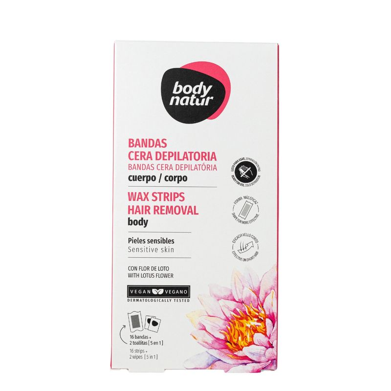 GENERICO - Bandas Depilatoria Body Natur Flor de Loto