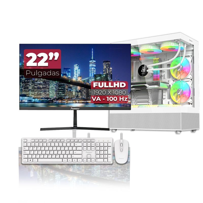 JANUS - Computador Gamer Janus Intel I5 11400 SSD 512GB RAM 16GB Monitor 22 113378