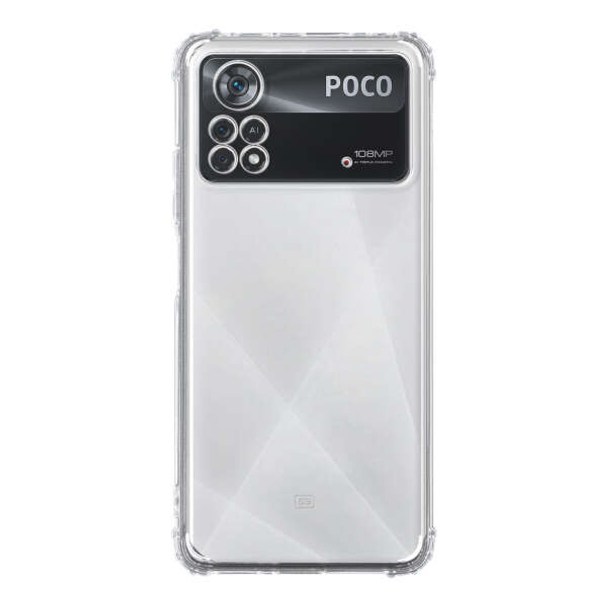 PHONETIFY - Funda Transparente Antichoque para Xiaomi Poco X4 Pro 5G