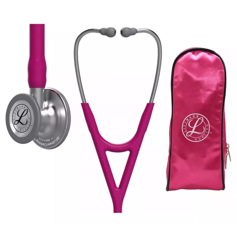 LITTMANN - Fonendoscopio Littmann Cardiology 4 Raspberry ref. 6158 + Estuche Lona