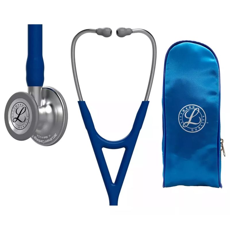 LITTMANN - Fonendoscopio Littmann Cardiology 4 Navy Blue 6154 + Estuche Lona