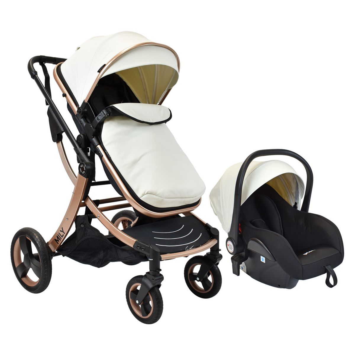 PRIORI - Coche Mily Ts  Bebé Blanco de Priori