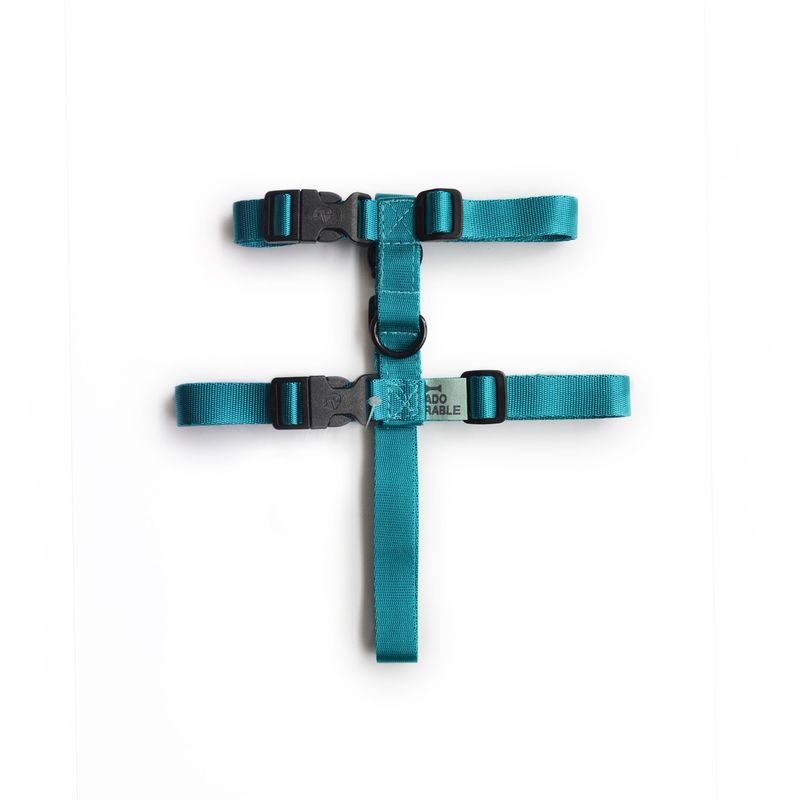 WAWAW - Arnés para perro talla L Unicolor Adorable Verde Marino