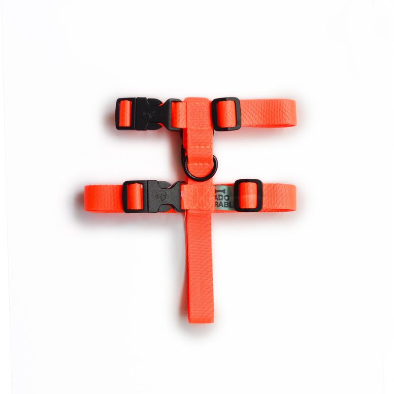 WAWAW - Arnés para perro talla M Unicolor Naranja Neón