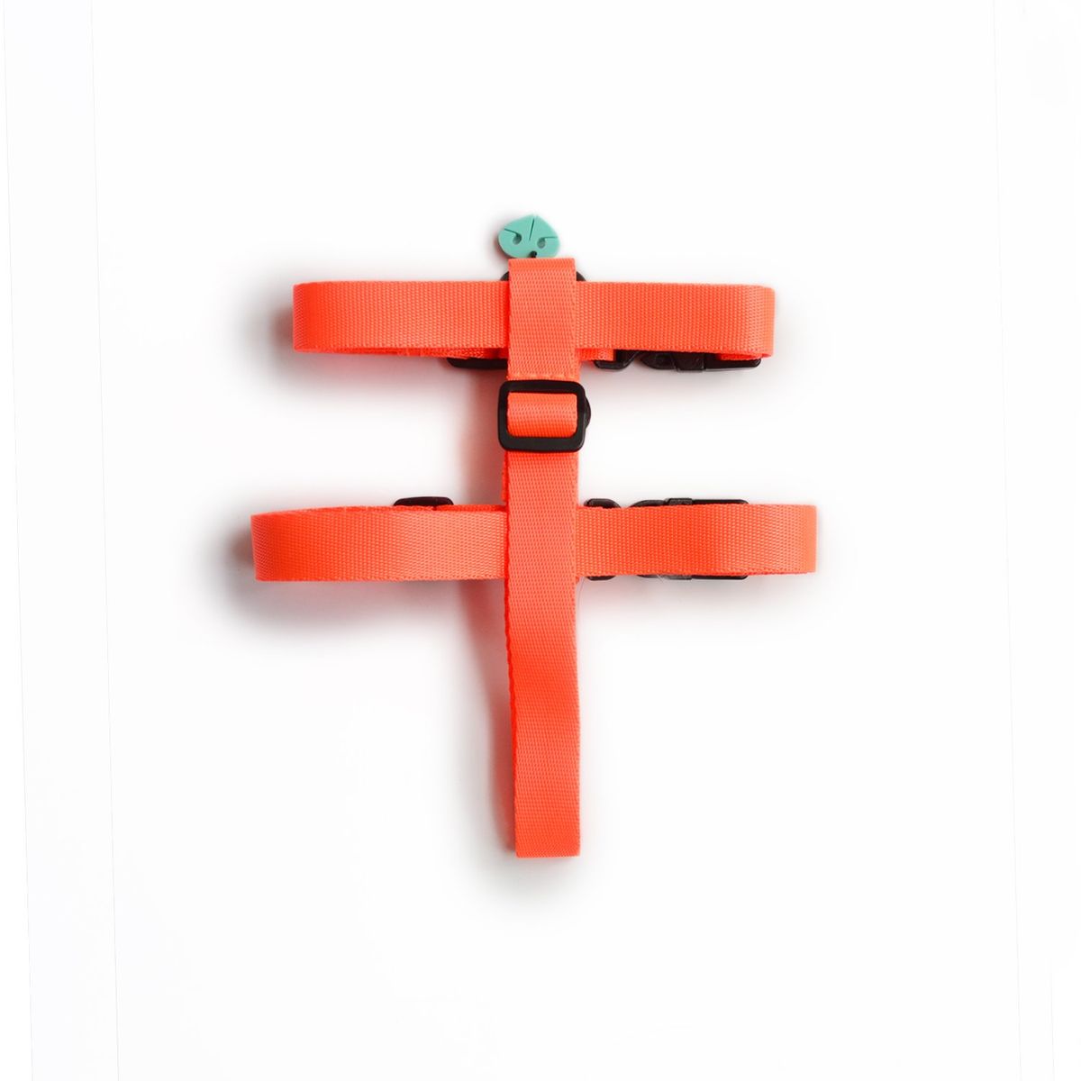 WAWAW - Arnés para perro talla L Unicolor Naranja Neón