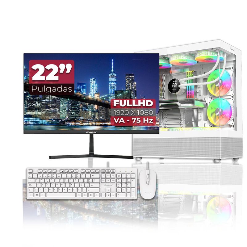 JANUS - Computador Gamer Janus Ryzen 5 5600GT SSD 512GB RAM 16GB Monitor 22 121702