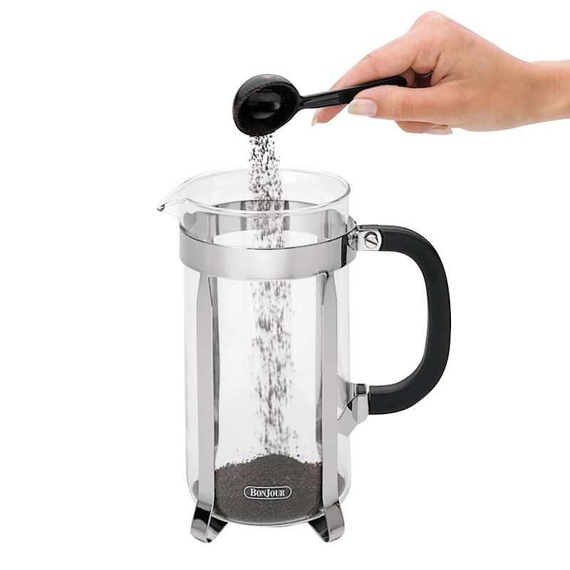 BONJOUR - Prensa Francesa 33.8 onzas/ 8 tazas/ 1L, acero inoxidable borosilicato