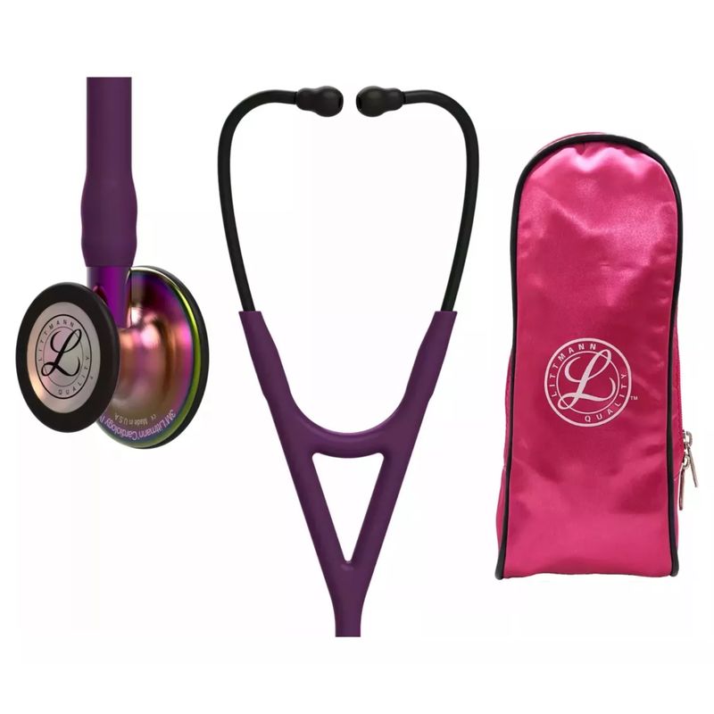 LITTMANN - Fonendoscopio Littmann Cardiology 4 Plum Rainbow 6205 + Estuche