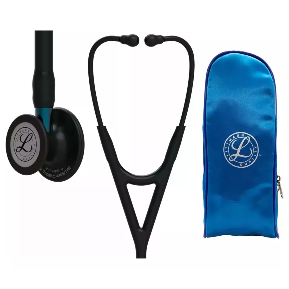 LITTMANN - Fonendoscopio Littmann Cardiology 4 Black ref. 6201 + Estuche Lona
