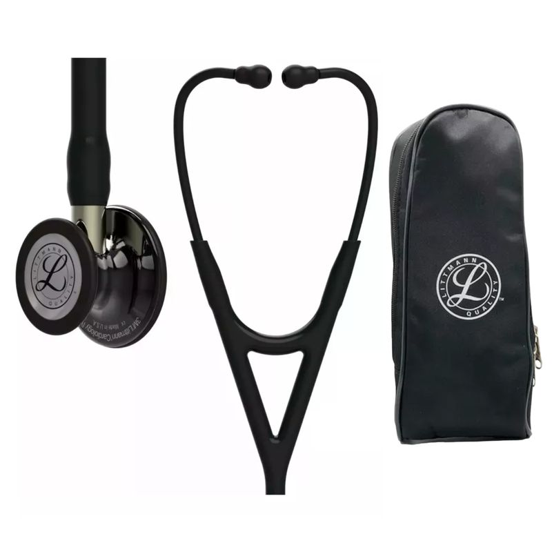 LITTMANN - Fonendoscopio Littmann Cardiology 4 Black Smoke Mirror 6204 + Estuche