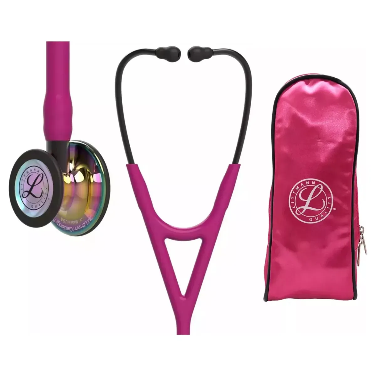 LITTMANN - Fonendoscopio Littmann Cardiology 4 Raspberry Rainbow 6241 + Estuche