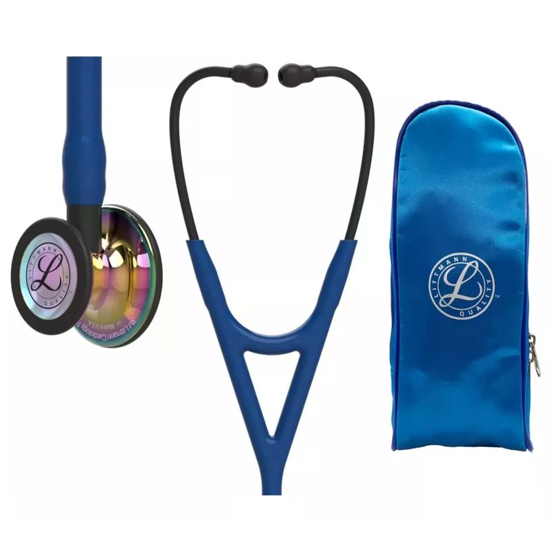 LITTMANN - Fonendoscopio Littmann Cardiology 4 Navy Blue Rainbow 6242 + Estuche
