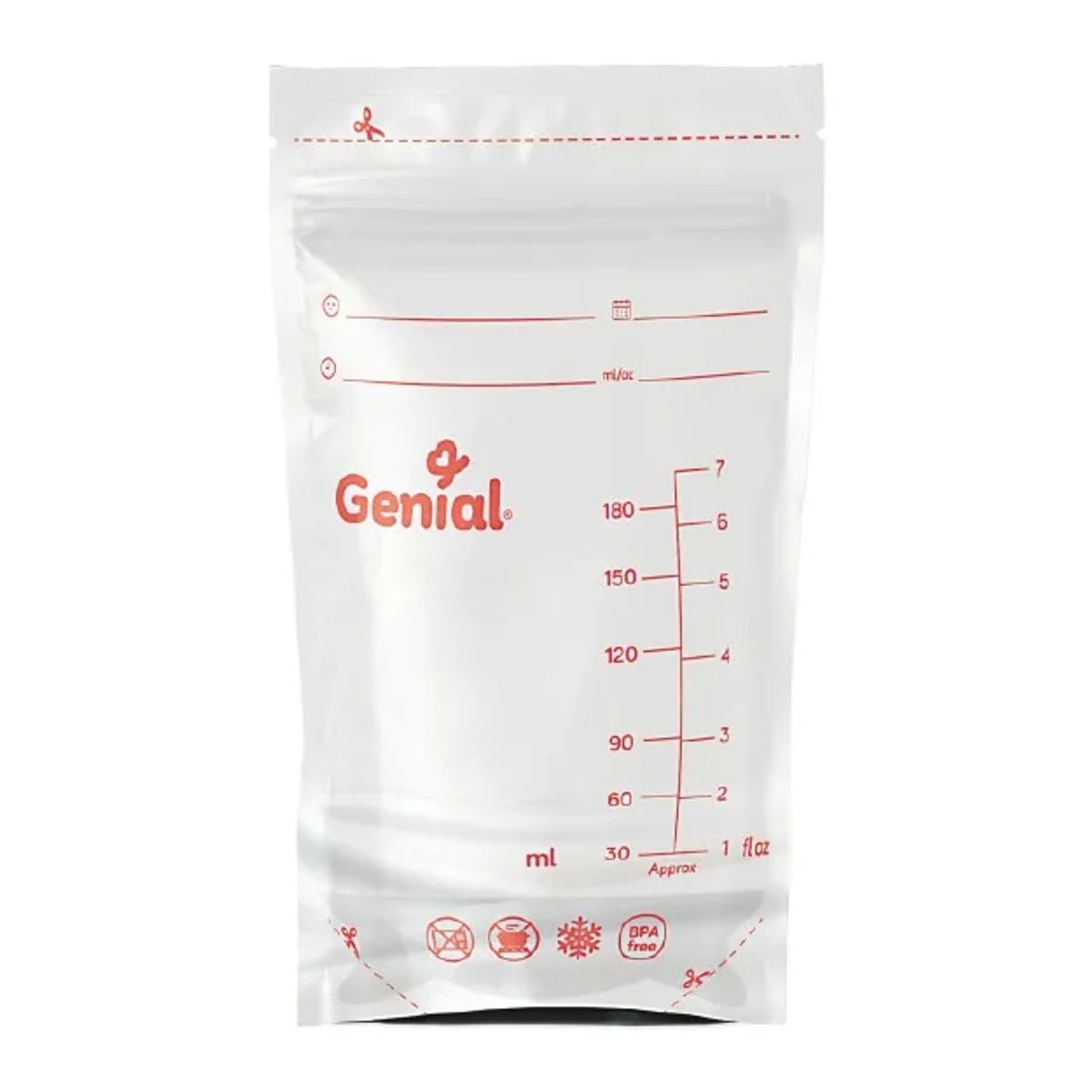 GENIAL - Bolsas de almacenamiento Leche Materna para bebe marca  Genial  X 50 Und